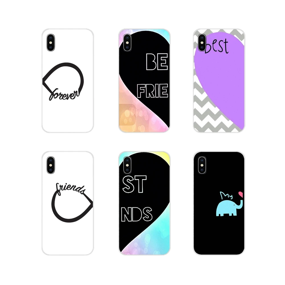 Лучших друзей одинаковая цветочный пара аксессуары Чехлы для Apple iPhone X XR XS 11Pro MAX 4S