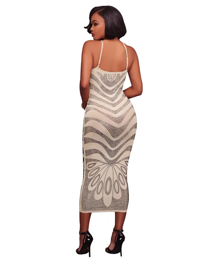 Women Sparkly Rhinestone Bodycon Midi Dress Elegant Sexy Club Wear Diamonds Strap Celebrity Birthday Party Dresses Outfits | Женская