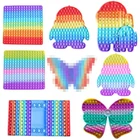 Большая игрушка Fideget 40 см бабочка сенсорные попперы Push-поп Игрушки для девочек мальчиков огромная кошка антистресс пузырьки для взрослых