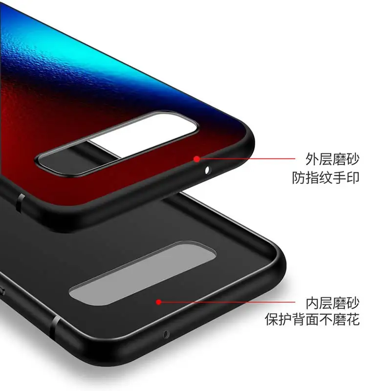 

Gradient Color for Samsung Galaxy Note 20 S20 FE Lite Ultra 10 9 8 Pro S10E S10 5G S9 S8 S7 S6 Plus Black Phone Case
