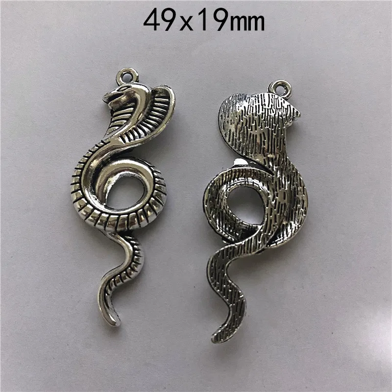 

12pcs Snake Connector Charms For Women Jewelry DIY Necklace Bracelet Key Chain Aesthetic Accessories Jewelry Making Supplies