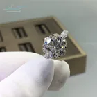 Кольцо женское из серебра 925 пробы, 3 карата, с муассанитом