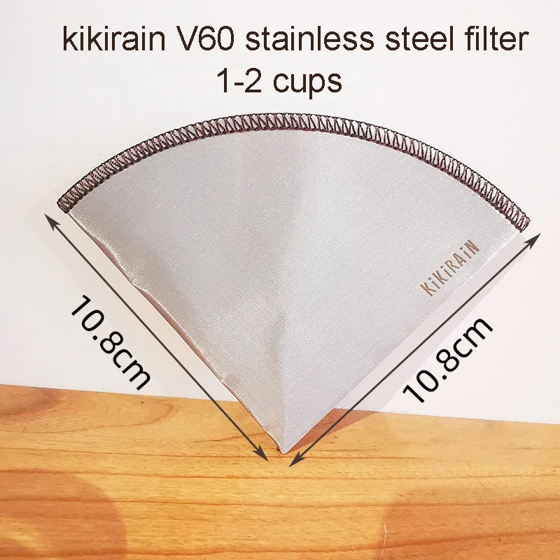Reusable V60 stainless steel filter soft coffee Fine-grained free paper Hanging Ear Style Coffee Filter High Quality | Дом и сад