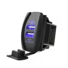 Разъем USB врезной, квадратный в авто 12V-24V 2USB 4.2A