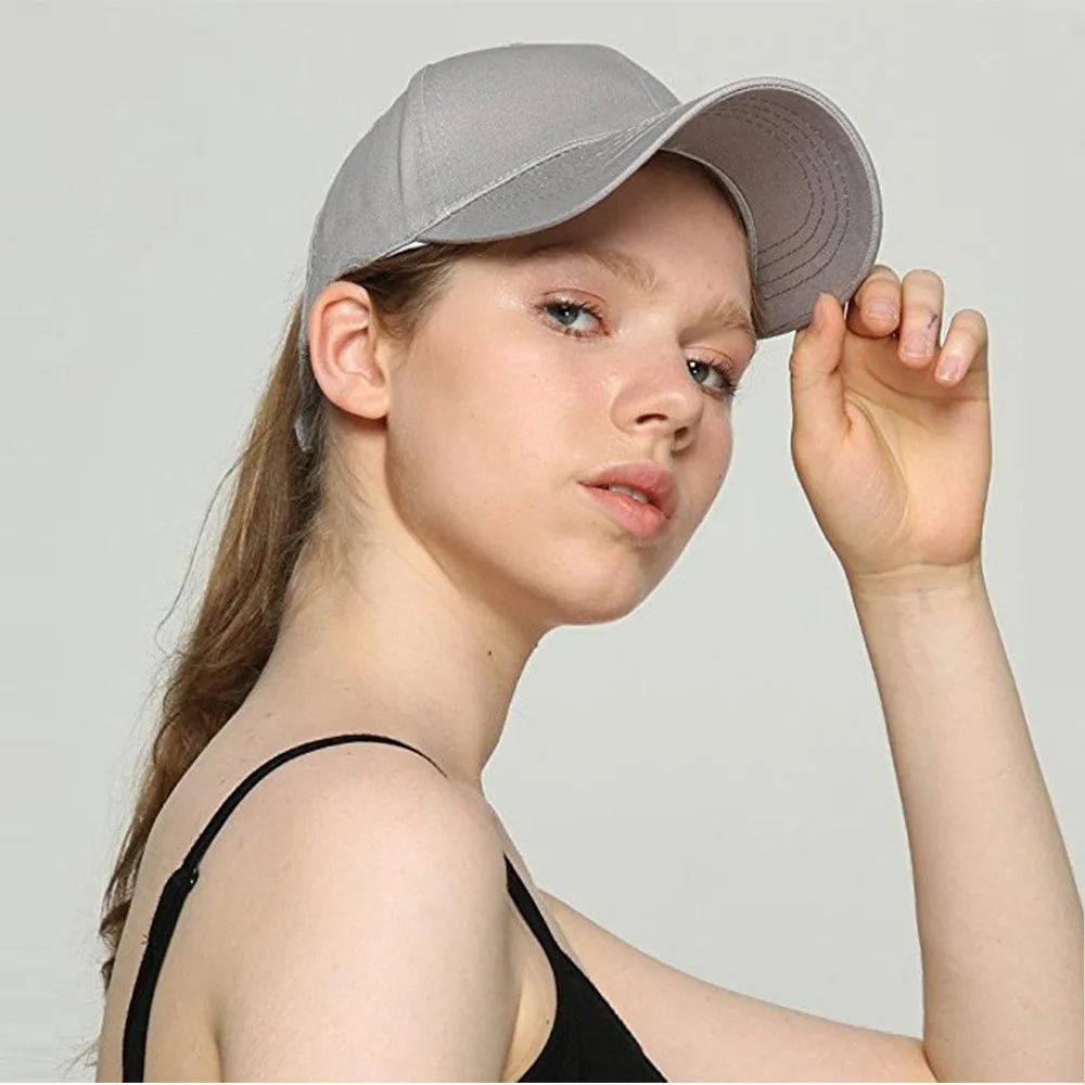 Модная световая доска однотонная бейсболка для улицы конский хвост грязные