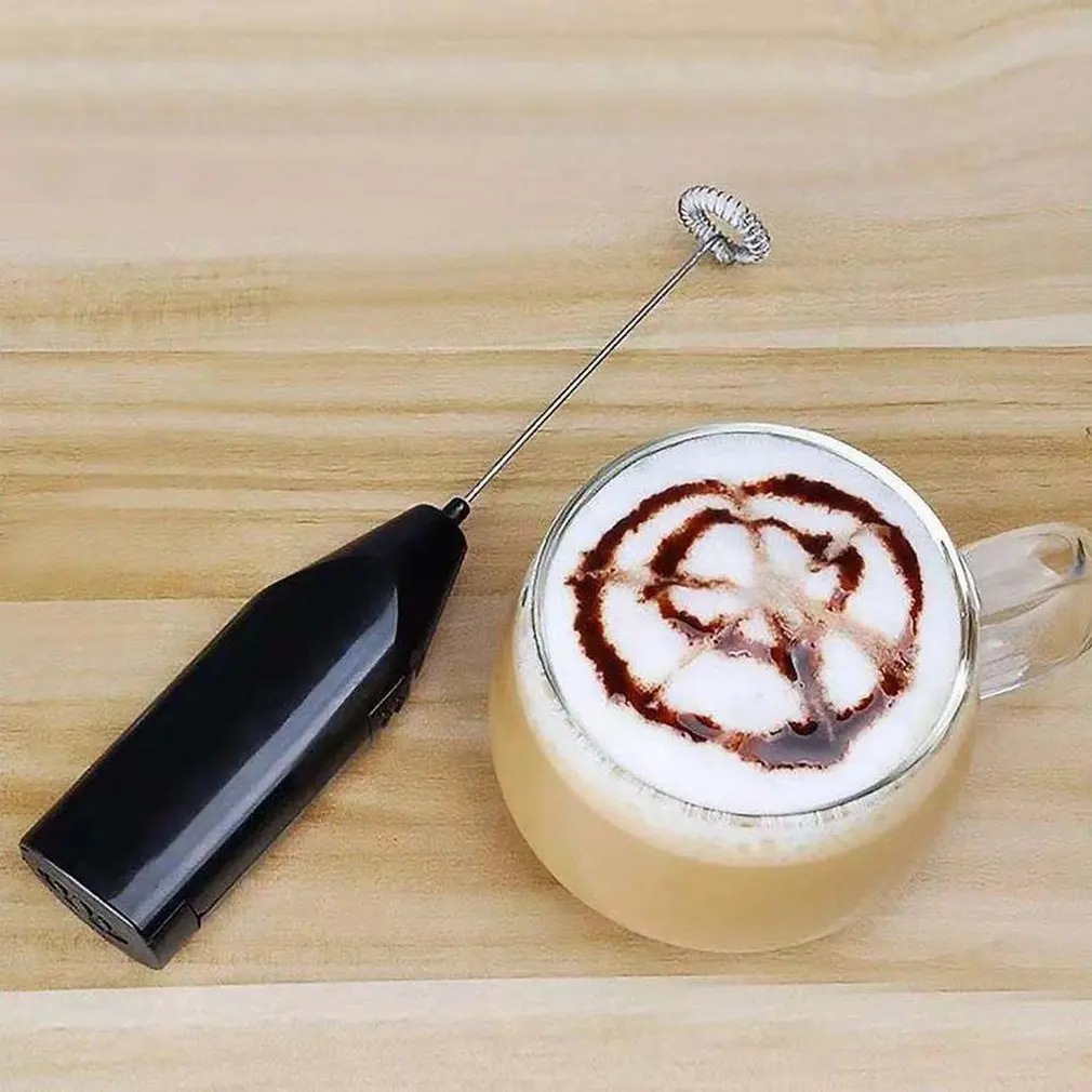 Electric Milk Foamer Coffee Machine Mixer Hand Ground Cappuccino Foam Blender Egg Beater Convenient Type Small Power images - 6