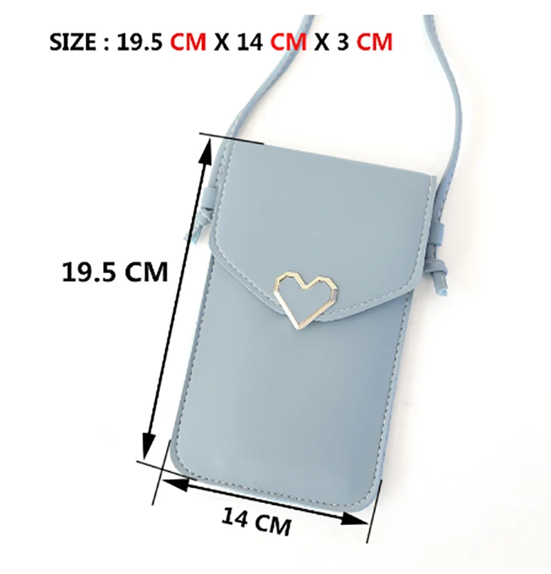 Универсальная кожаная сумка для мобильного телефона наплечный карман кошелек