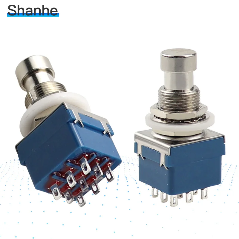 Напрямую от производителя! 10 шт. 3PDT фиксация металла Stomp кнопочный ножной