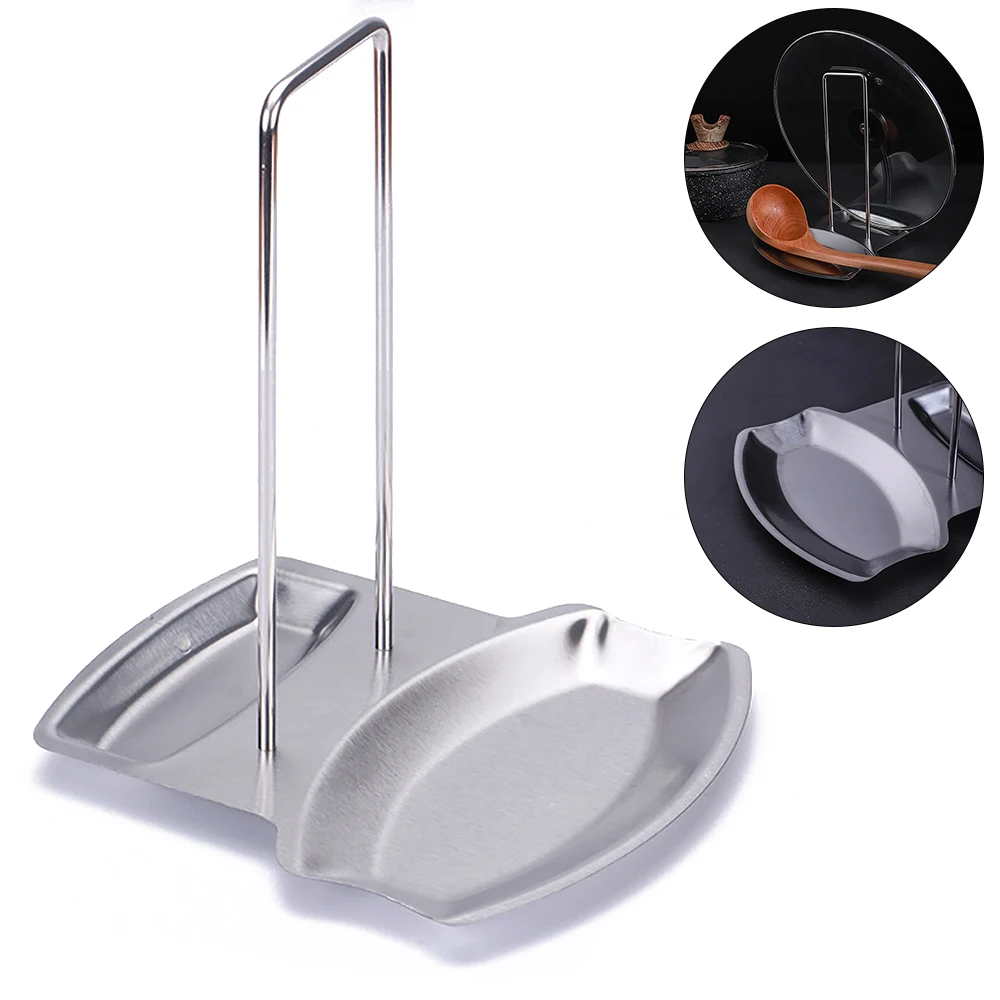 1pcs Stainless Steel Pot Lid Shelf Kitchen Removable Rack Organizer Pan Stand Sponge Spoon Holder Dish | Дом и сад