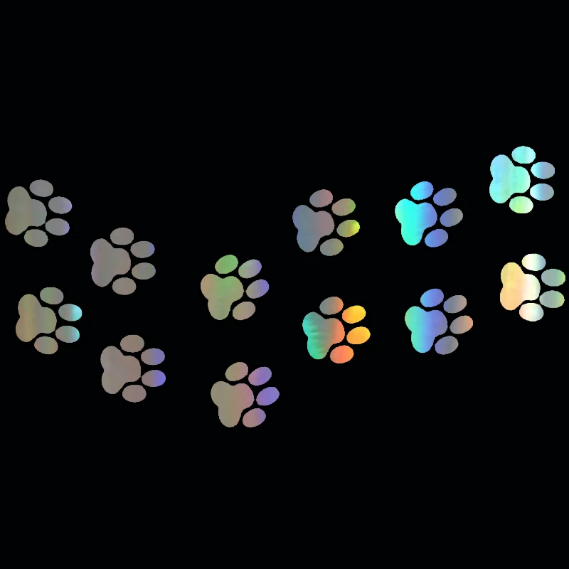 

Reflective Animal Cat Paw Prints Car Sticker Creativity Motorcycles Bumper Window Cover Scratches Decal Accessories PVC13*7cm