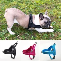 no pull dog harness reflective adjustable flannel padded small medium and large dog harness vest easy for walking training