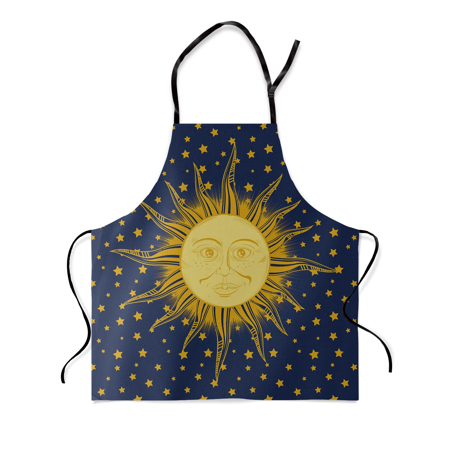 Хиппи солнце вокруг звезд кухня женские фартуки детская Рабочая одежда мужчины
