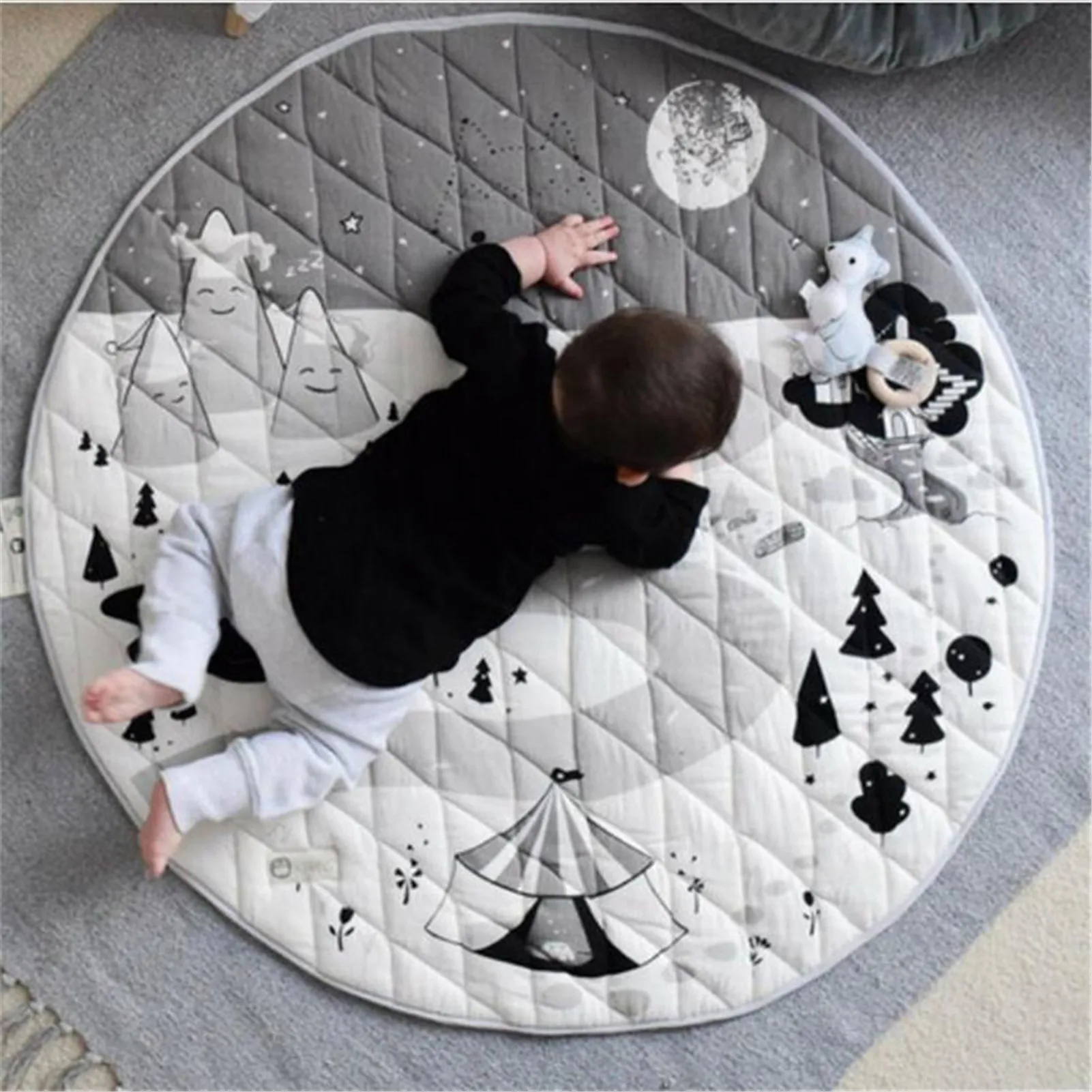 

Baby Play Mat Snow Forest Soft Comfortable Crawling Mat Soft Home Baby Play Mat