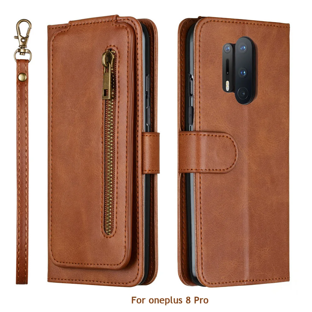 

For Oneplus 8 Pro Flip Case Multifunction Wallet Card Slot for Oneplus 8 Case 360 Protection Oneplus8 Phone Cover One Plus 8Pro