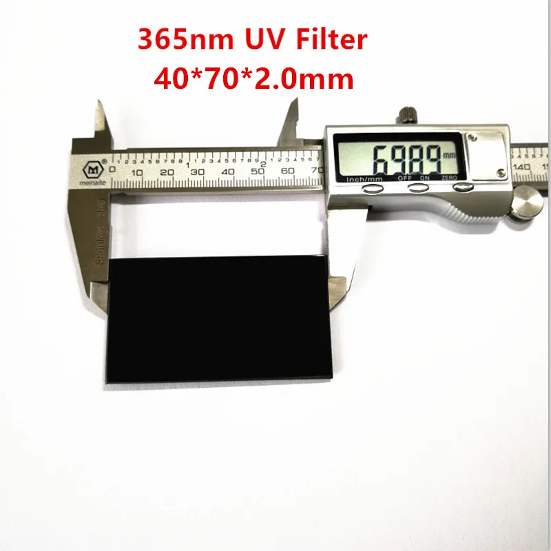 40*70*2 0 мм 365nm ZWB2 UG1 УФ фильтром нижних частот черного ультрафиолетового Стекло U