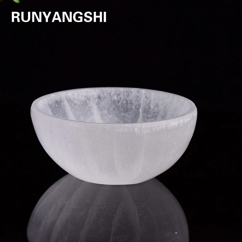 Высококачественная ручная резьба из натурального гипса круглая форма чаша для