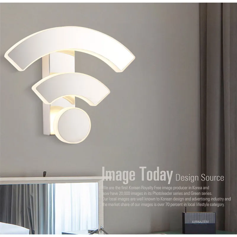 

WIFI Wall Light Acrylic Sconce Wall Lamp LED Modern Bedroom Bedside Lamp Creative Restaurant KTV Hotel Aisle Corridor Lights