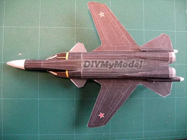 DIYMyModeI Su-47 Золотой истребитель Eagle военные ручной работы Бумага арт модель