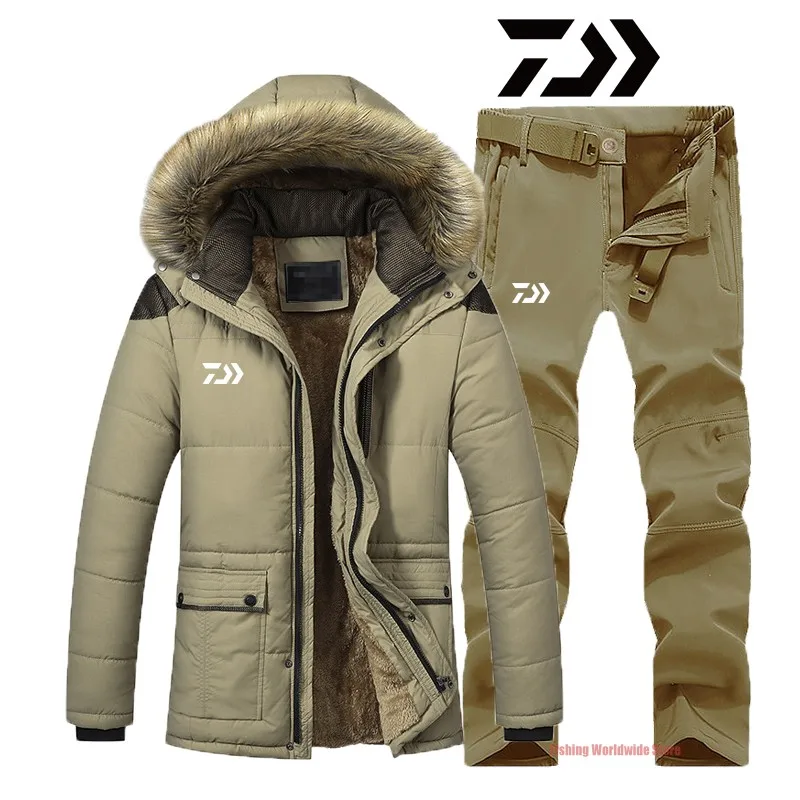 Новинка мужские утепленные бархатные теплые рыболовные куртки зимняя одежда для
