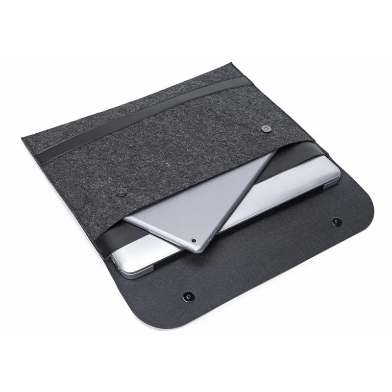 Модный шерстяной фетровый карман для ноутбука сумка чехол для Macbook Air Pro retina 11 12 13 15 Xiaomi Mi чехол для ноутбука 13,3