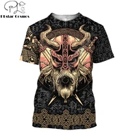 2021 summer men t shirt odin viking symbol tattoo 3d printed harajuku casual short sleeve tee shirts unisex tops qdl022