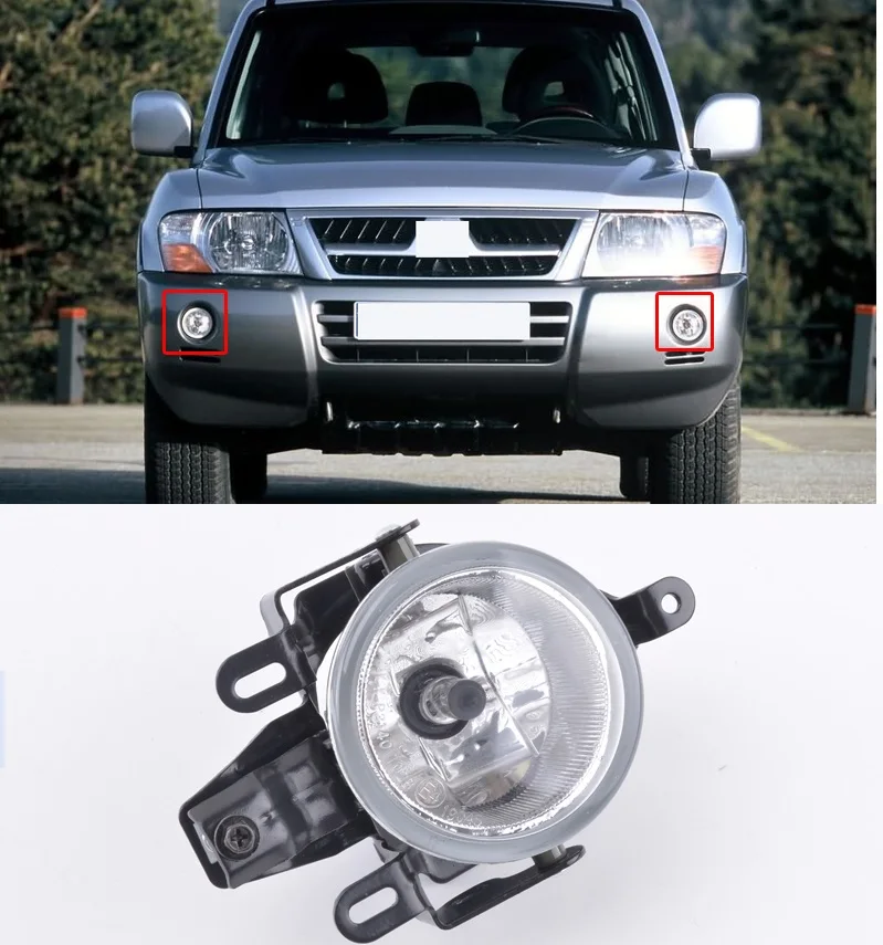 CAPQX для Mitsubishi Pajero V73 V75 V77 MONTERO 2003-2006 переднего бампера Туман светильник дневные