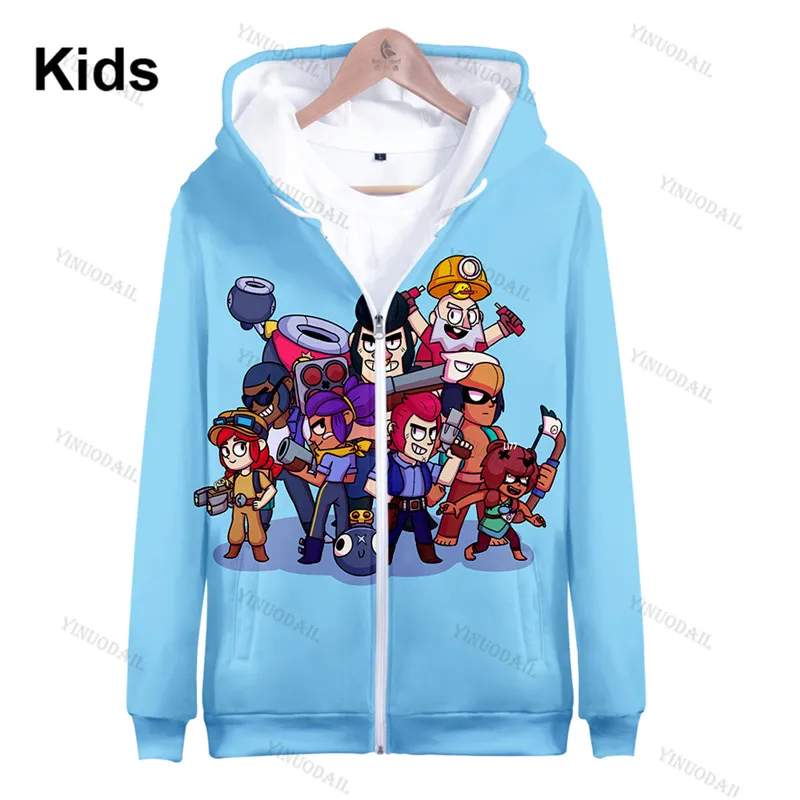 

Spike Nita Bear Children's Wear Nita Game 3d Swearshirt Boys Girls Tops Kids Hoodie Crow Sandy Shark Leon Carton Hoodie Clothes