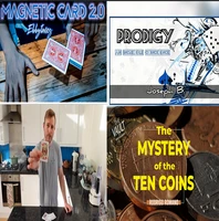 the mystery of ten coins police by ollie mealing prodigy by joseph b magnetic card 2 0 by ebbytones magic tricks
