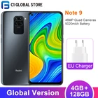 Глобальная версия Смартфон Xiaomi Redmi Note 9 4 Гб 128 ГБ, Восьмиядерный процессор MTK Helio G85, аккумулятор 5020 мАч, 48MP Quad Camera