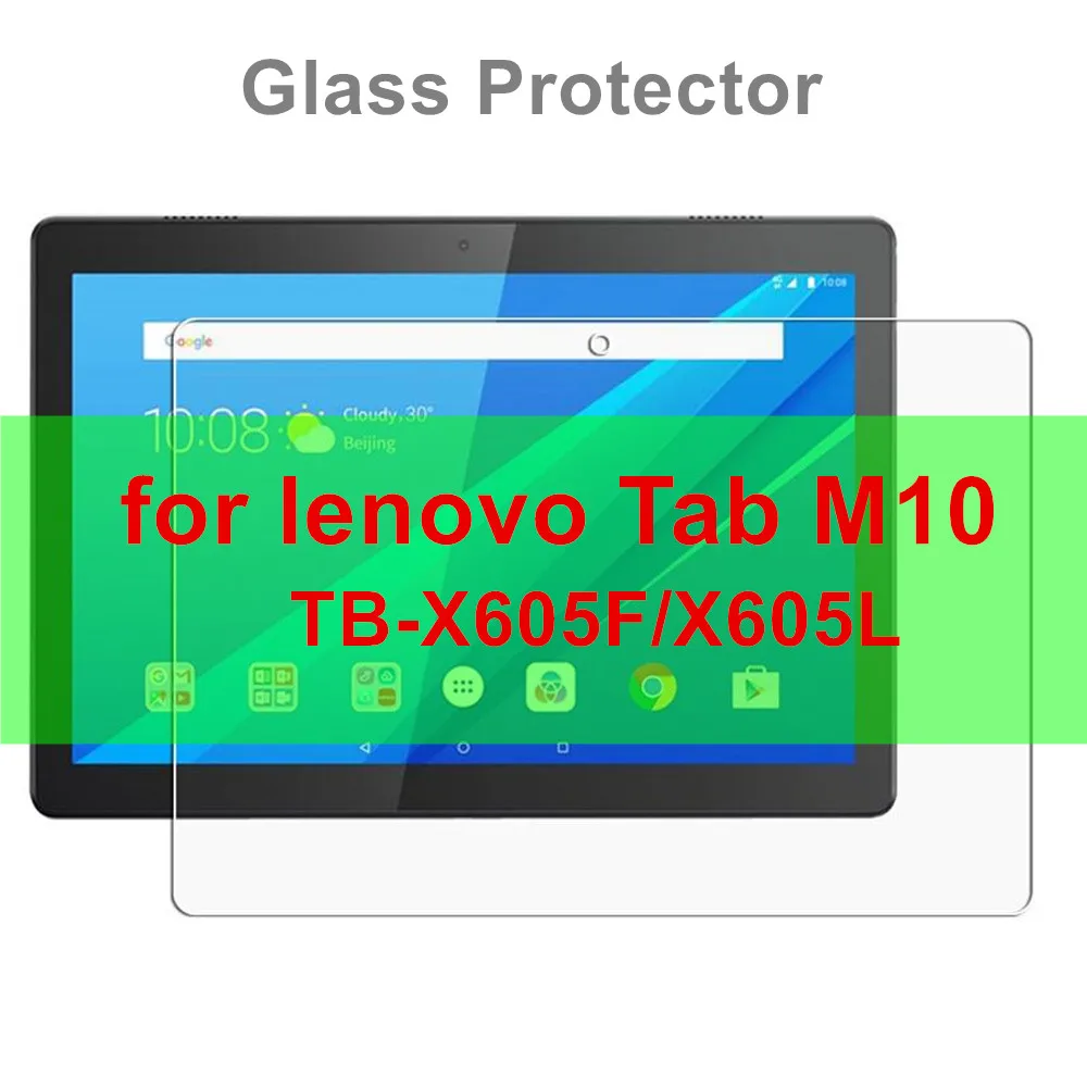 Протектор экрана из закаленного стекла для lenovo Tab M10 TB-X605F/L E10 TB-X104F/L P10 TB-X705L/F стеклянная пленка - Цвет: M10