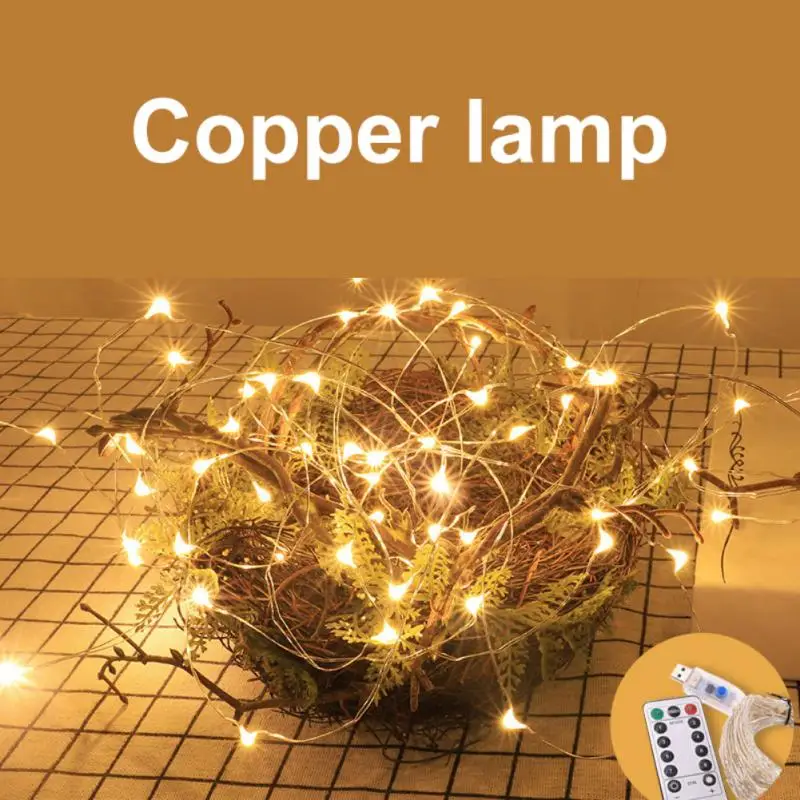 

Christmas Light String USB With Remote Control Xmas Decorations For Home Christmas Ornaments Gifts Navidad 2021 New Year Decor