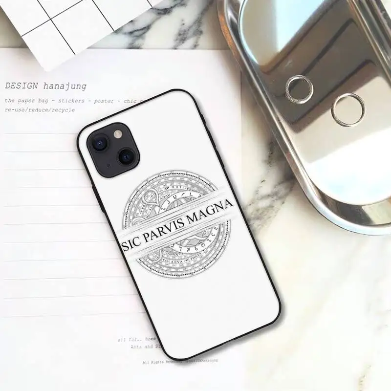 Чехол Sic Parvis Magna для iPhone 11 12 Mini 13 Pro XS Max X 8 7 6s Plus 5 SE XR | Мобильные телефоны и