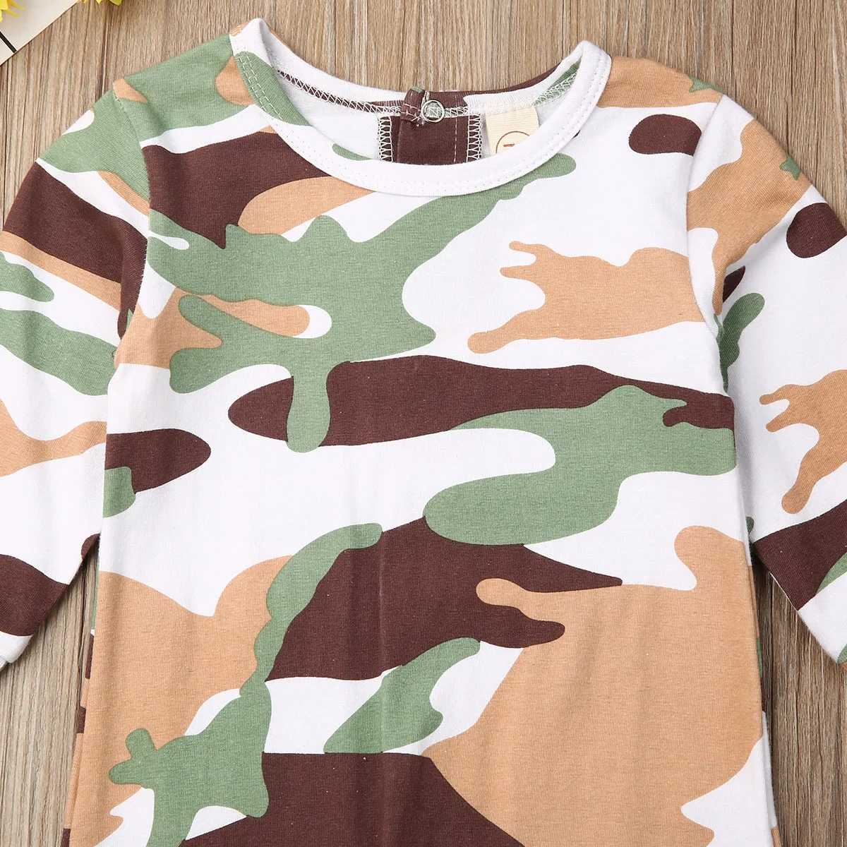 Рождественский камуфляжный комбинезон для новорожденных мальчиков и девочек