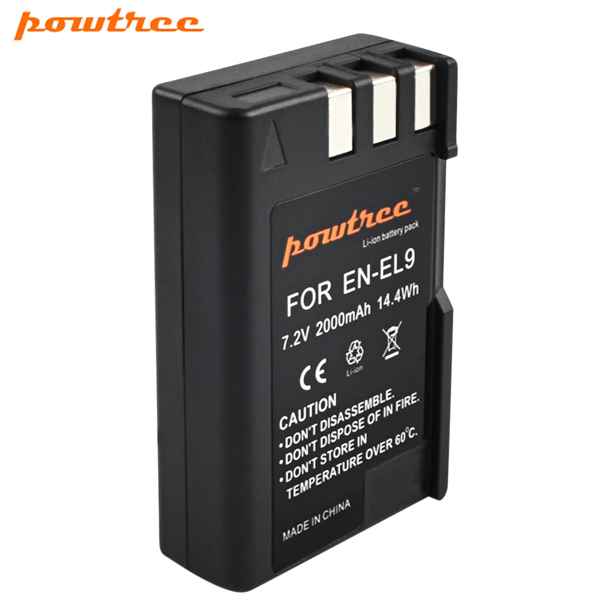 1 Battery Powtree 2000 мА/ч, EN-EL9 RU EL9 EN-EL9a RU EL9a EL9a Камера Батарея+ Зарядное устройство AKKU для Nikon EN-EL9a D40 D60 D40X D5000 D300 - Цвет: 1 Battery