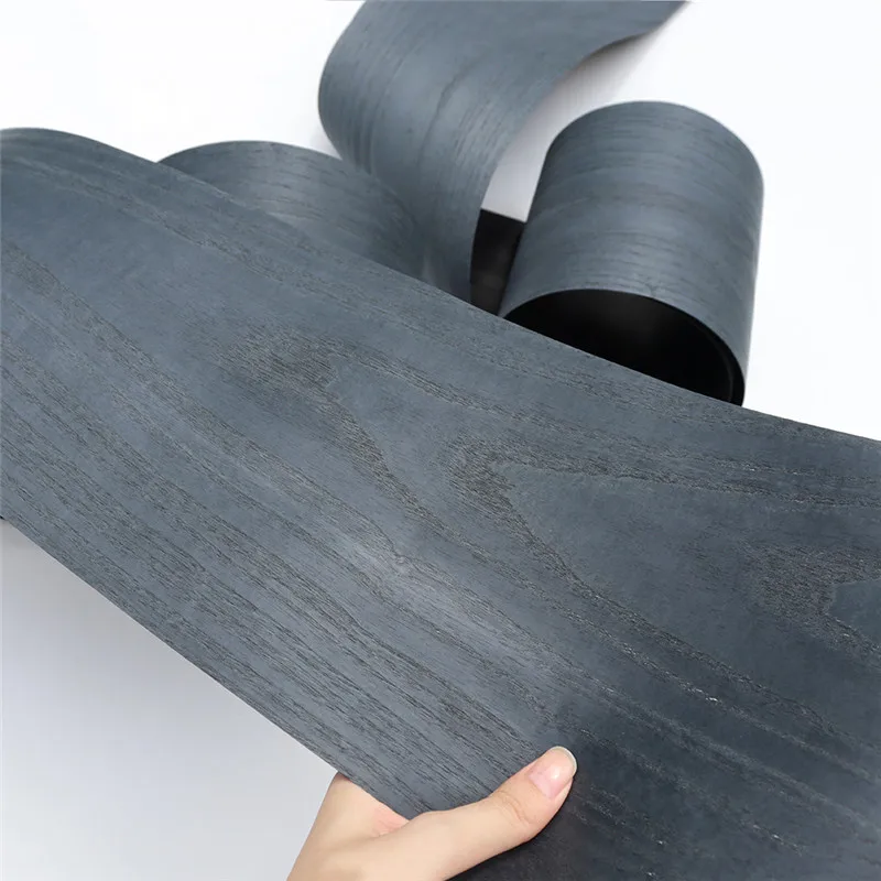 20*250 см витражный шпон с узором из ясеня черный фон для мебели сделай сам