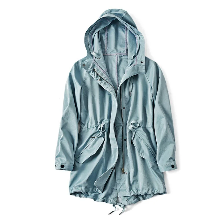 Новинка весна-осень женский уличный спортивный ветрозащитный длинный