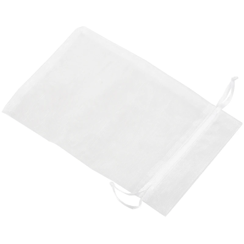 Горячая атласная органза кружевная сумка для свадебного банкета подарки (белый