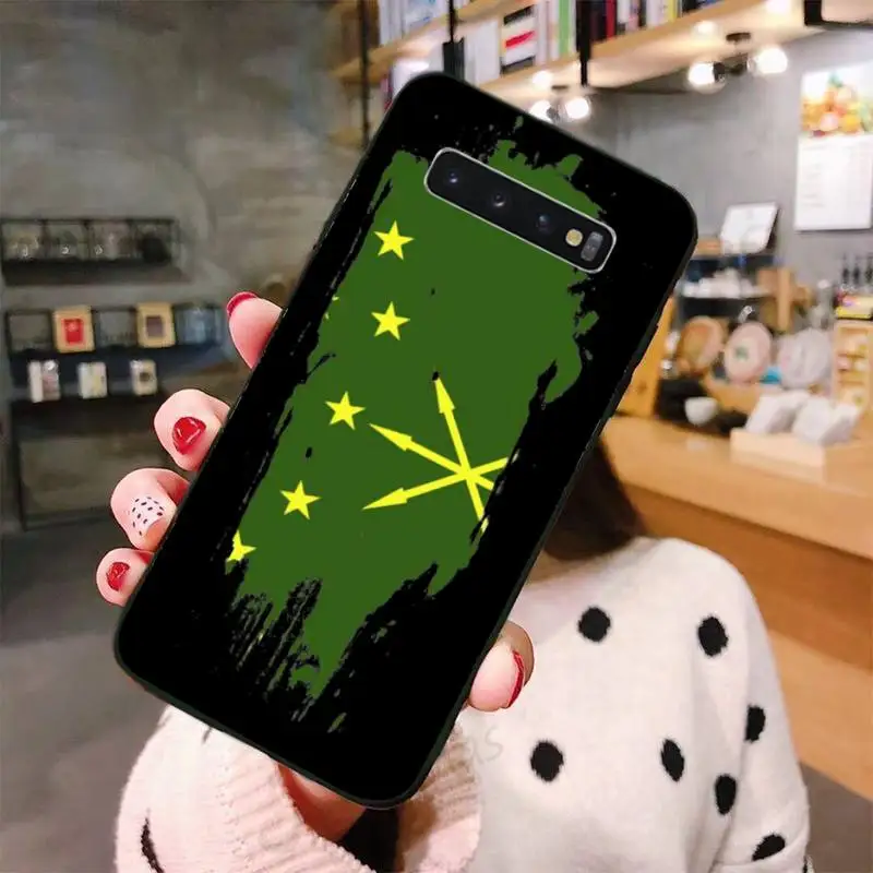 

country Adygea Natioanl Flag Phone Case For Samsung A50 A51 A71 A20E A20S S10 S20 S21 S30 Plus ultra 5G M11 funda shell
