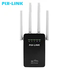 PIXLINK 300 Мбитс Беспроводной маршрутизатор ap-репитер для беспроводного доступа в Интернет Точка Wi-Fi с большим радиусом расширитель сети 802.11N 2 Порты 4 антенны для дома