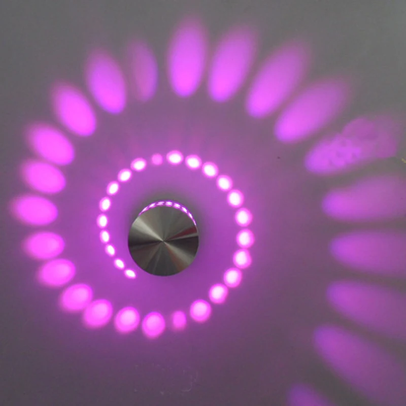 Modern Surface Mounted LED Ceiling Light 3W RGB Remoted wall Sconce for Art Gallery Decoration Front Balcony lamp Porch light