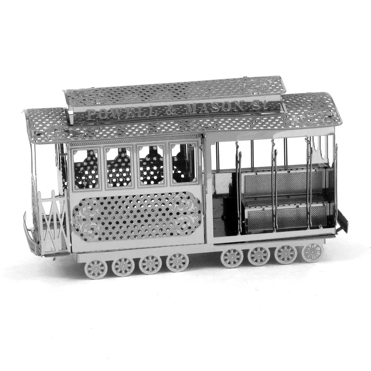 

Aipin All-Metal Stainless Steel DIY Assembly Model 3D Handmade 3D Puzzle Model Sightseeing Tram