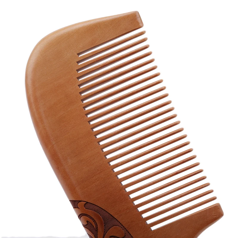 

Vintage Wooden Handle Combs 19cm Length Peach Wooden Combs Hair Style Designer Professional For Ladies Great Gift