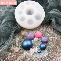 circle hemisphere pearl ball silicone cake mould fondant chocolate mold candy diy baking kitchen cooking cake decorating tools