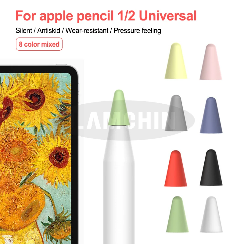 Силиконовый чехол с наконечником для карандаша сменный наконечник защитный Apple