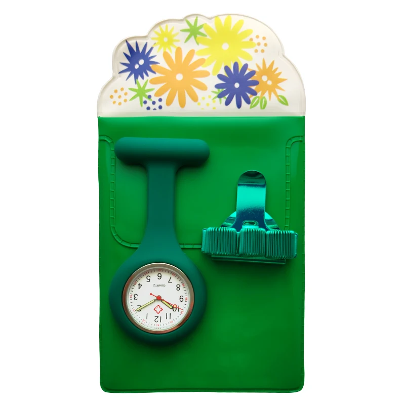 Silicone Watch Nurse Fob Watch Nursing Gift Quartz Pen Clips 4 Color Penholder Doctors Nurses Dedicated Pen Bag Practical Unisex