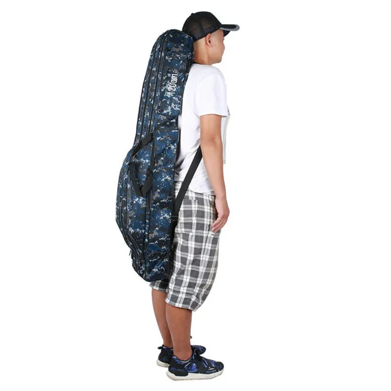 

Large Capacity Fishing Bag Portable Folding Fishing Rod Reel Bag Pole Gear Tackle Tool Case Carrier Travel Storage Bag