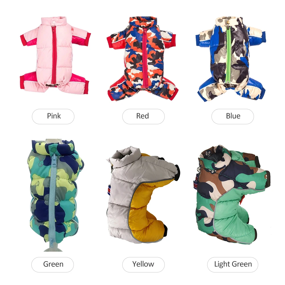 Новая зимняя одежда для собак теплая куртка толстое пальто щенков маленькие