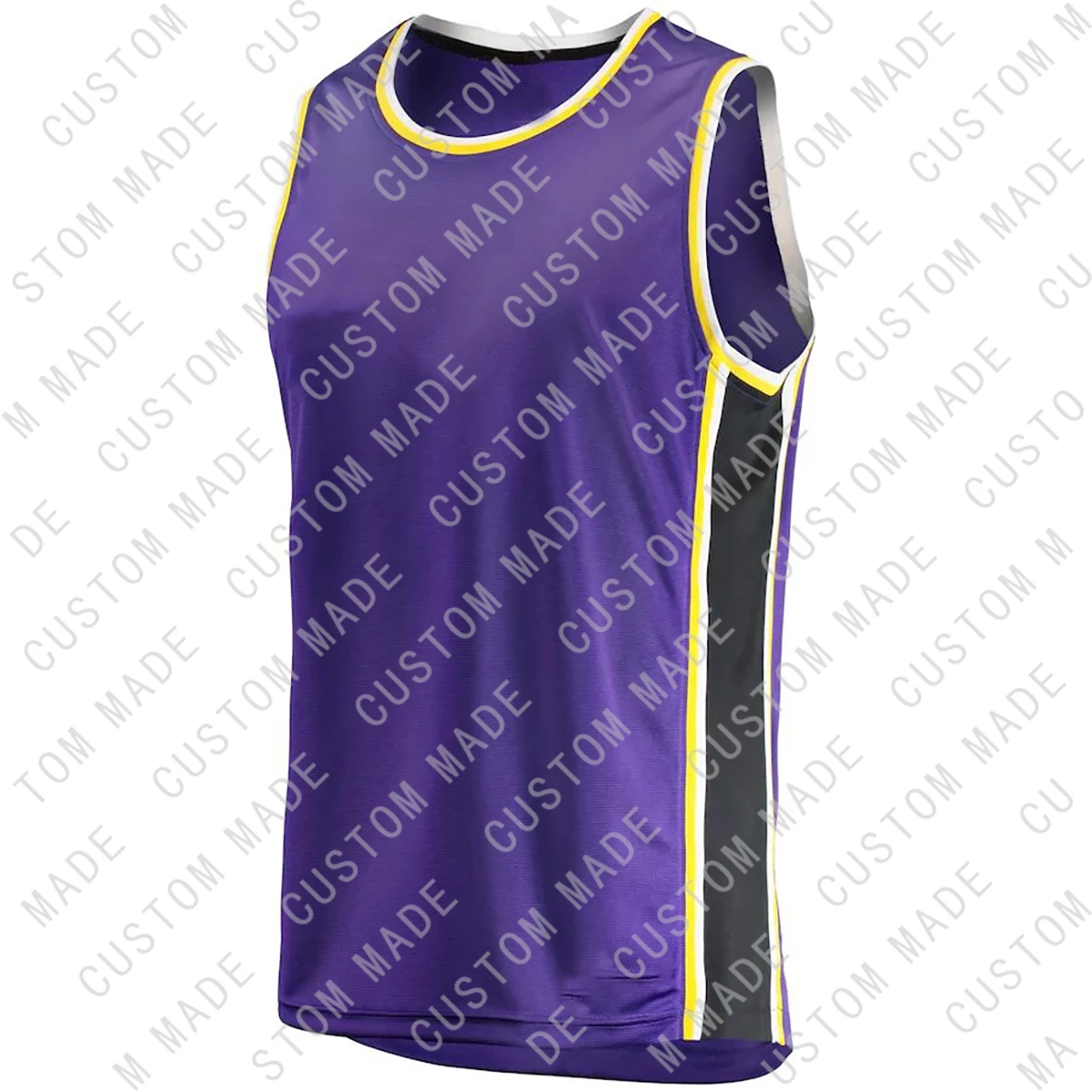 

Custom Youth American Basketball Los Angeles Embroider Jerseys Purple