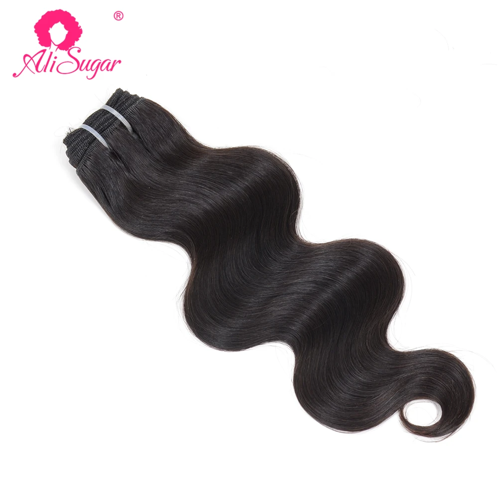 Ali Sugar девственные волосы, перуанские объемные волнистые пряди, с фронтальной частью, 13*4, швейцарские кружева, натуральный цвет, необработанные человеческие волосы для наращивания