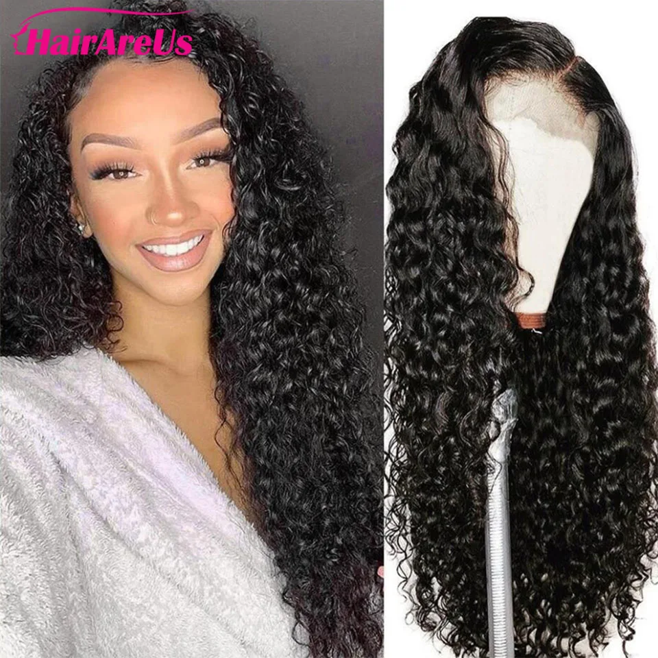 

30 Inch Deep Wave Lace Closure Wig 100% Human Hair 5X5 Transparent Lace Closure Wig Remy With Baby Hair